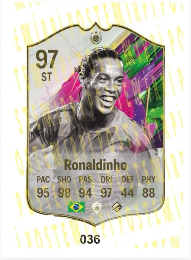 RONALDİNHO AHŞAP FİFA FUTBOLCU BİBLOSU-036