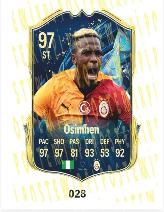 OSİMHEN AHŞAP FİFA FUTBOLCU BİBLOSU-028