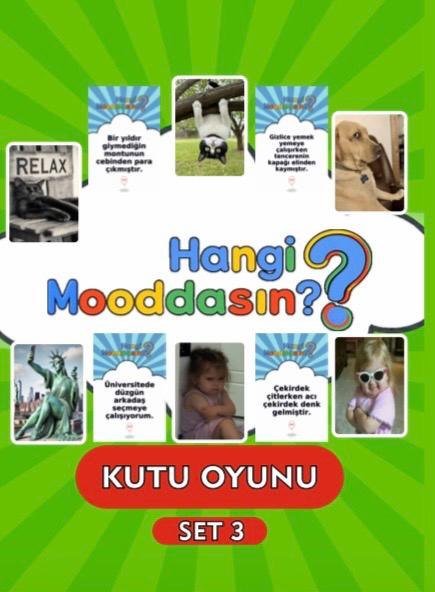 HANGİ MOODDASIN? KUTU GÜLMECE OYUNU SET-3