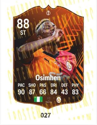 OSİMHEN AHŞAP FİFA FUTBOLCU BİBLOSU-027