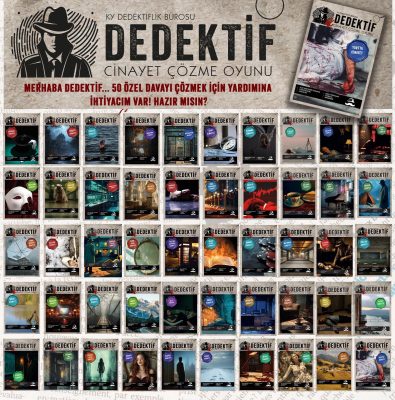 100 ADET DEDEKTİF KUTU OYUNU (50 ÇEŞİT)