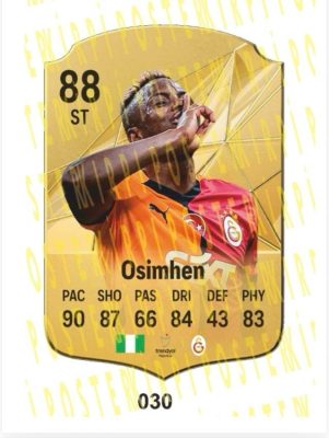 OSİMHEN AHŞAP FİFA FUTBOLCU BİBLOSU-030