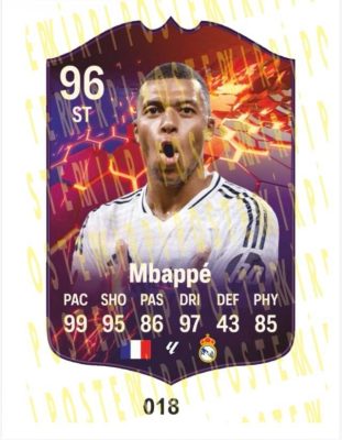 MBAPPE AHŞAP FİFA FUTBOLCU BİBLOSU-018