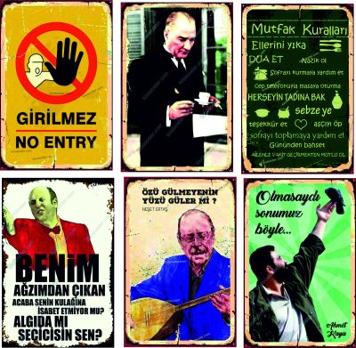 200 ADET AHŞAP (20x30cm) POSTER (ÇOK SATANLAR)