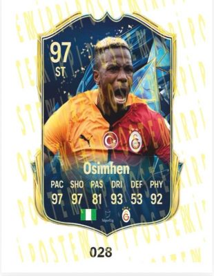 OSİMHEN AHŞAP FİFA FUTBOLCU BİBLOSU-028